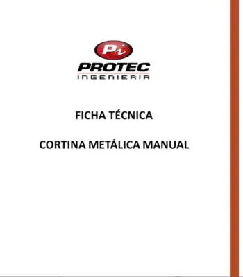 Ficha Técnica Cortinas
Metálicas Manuales